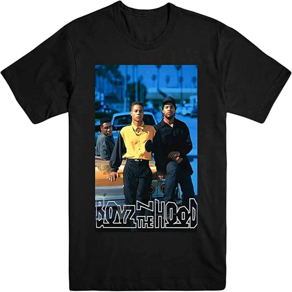 Men's Boyz N The Hood LA Car Logo T-Shirt Black New Black