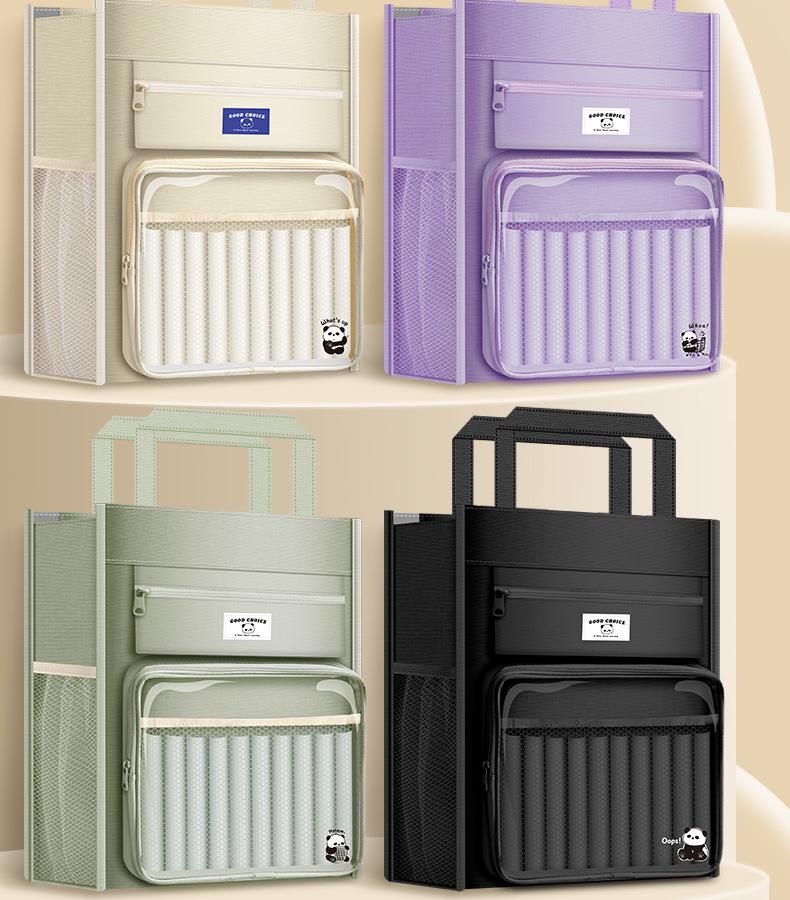 Прозрачная холщовая сумка для репетиторства — портативное хранилище книг и документов для учеников начальной школы