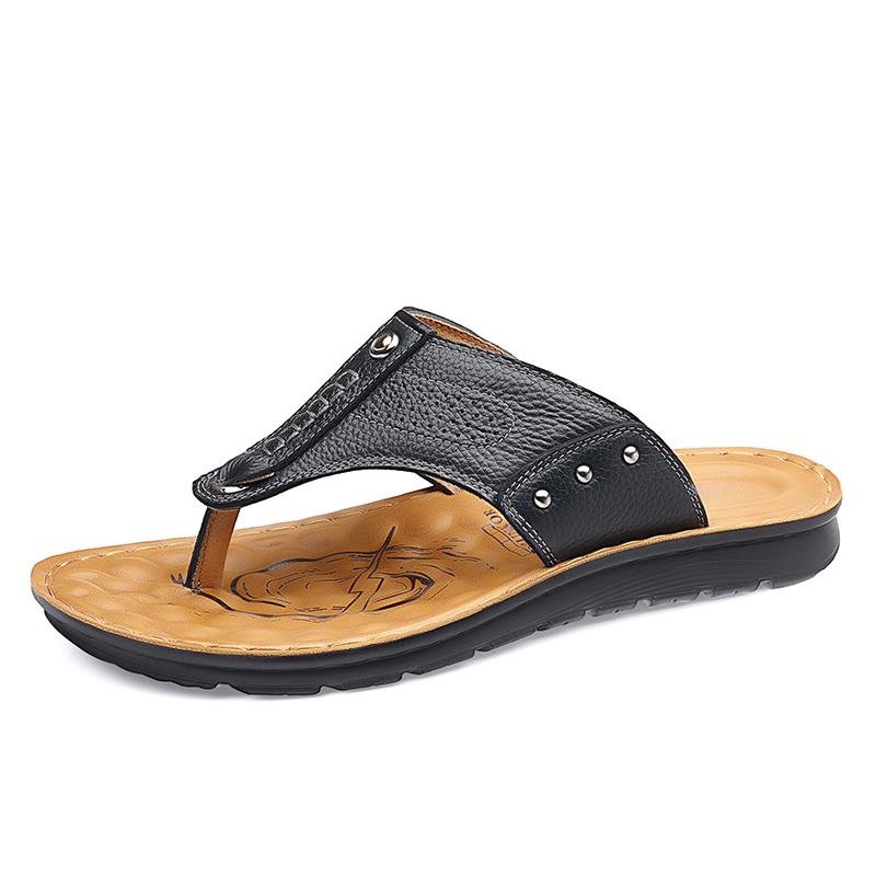 Горячая Распродажа Летняя Пляжная Обувь Нескользящая Мужская Повседневная Обувь Мужские Домашние Тапочки Классического Коричневый Цвет Бесплатная Доставка