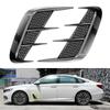 Universal 1 Pair Black / Carbon Fiber Look Car Side Fender Vent Air Wing Cover Body Moldings Trim