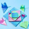 Color Scrapbooking Decoration DIY Accessories Square Folding Papers Glittering Origami Paper