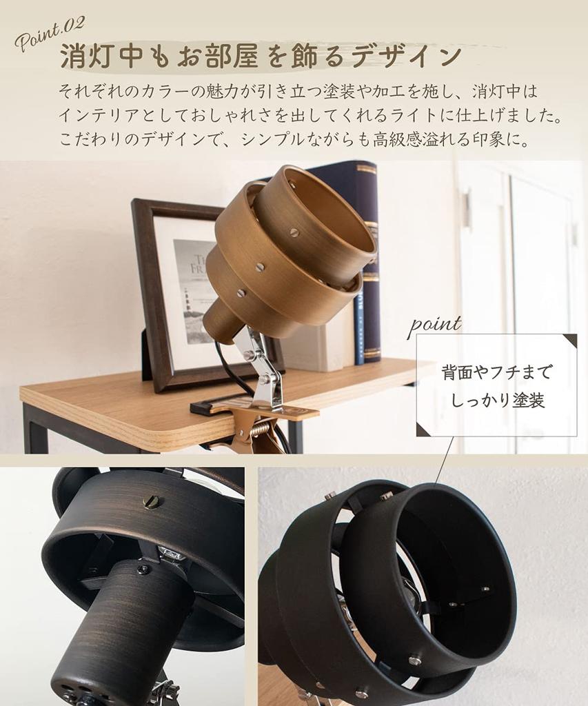 Ampoule Clip Light Desk Light 1 Light Iron Antique Vintage Retro Indirect Lighting Bulb Sold Separately Antique Black BYORK