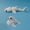 Mini Simulation Animal Multi-Joint Movable Marine Animal Model Creative Whale Figurine  Collection
