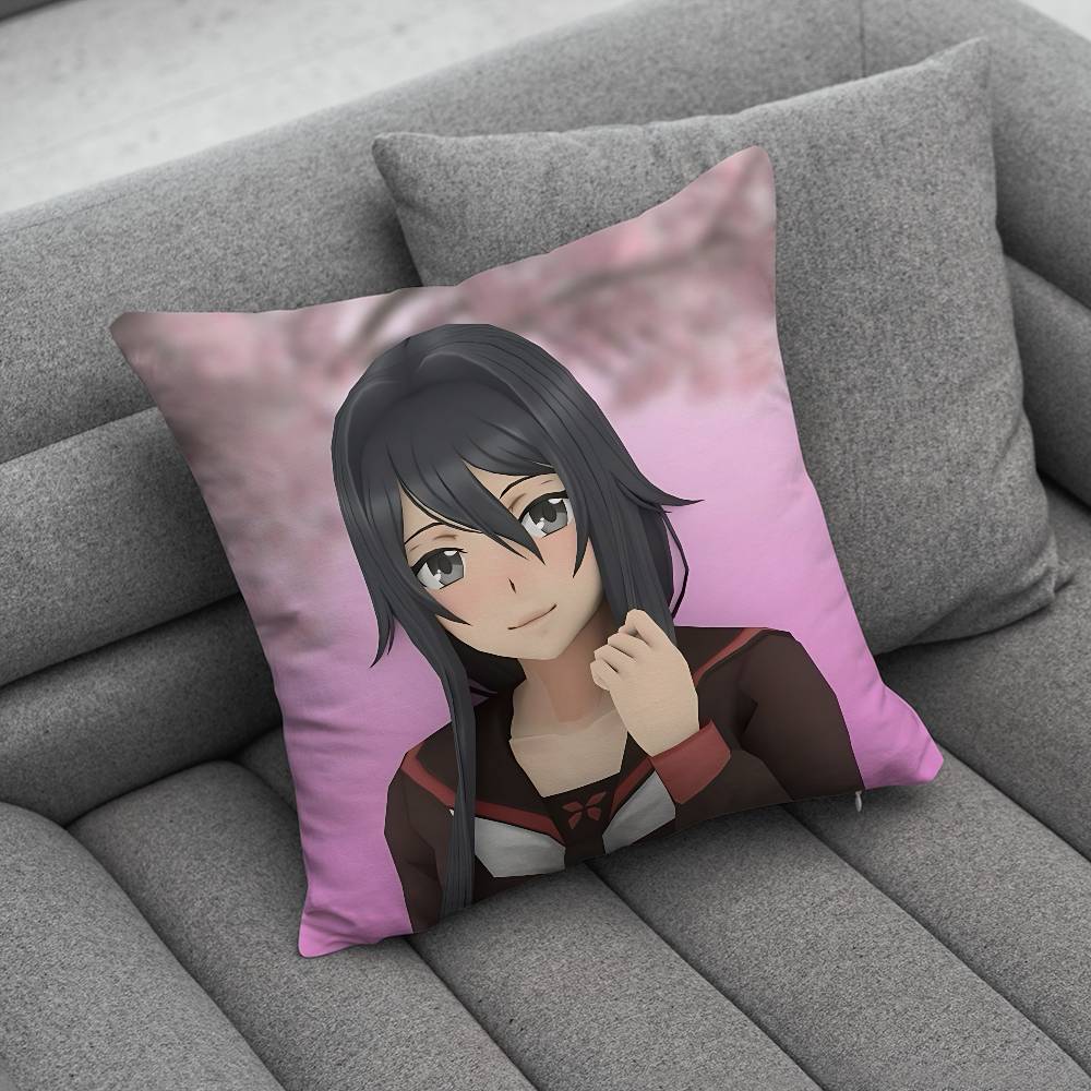 Yandere SSimulator Аяно Аиши Индивидуальная Наволочка Диван Гостиная Спальня Изголовье Спинка Подушка Квадратная Подушка Время для Сна