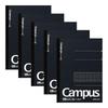 Kokuyo Notes Campus Notes Square Grid Semi B5 Black 5 Book Pack No-4S5-DX5SET