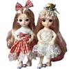 1Pc Cute 17Cm Princess Doll With Clothes 13 Joints Ob11 Bjd Dolls Dress Up Toy For Girls Diy Gift