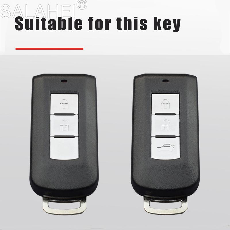 cyfmlu1 cydjfg1 Car Remote Smart Key Protection Case Holder For Mitsubishi Outlander Lancer 10 Pajero Sport ASX RVR L200 Eclipse Cross Accessory
