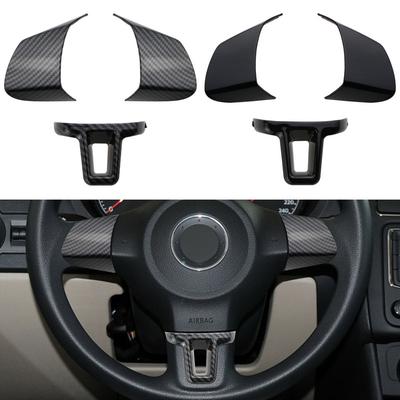 Для Volkswagen VW Golf 6 Jetta Polo Touran Bora Caddy Eos Декоративная наклейка-чехол на руль Аксессуары для интерьера