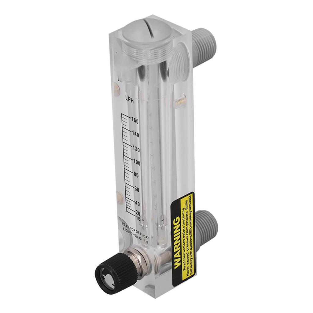 16‑160LPH Adjustable Liquid Flowmeter Transparent High Accuracy Water Flow Meter Panel Type