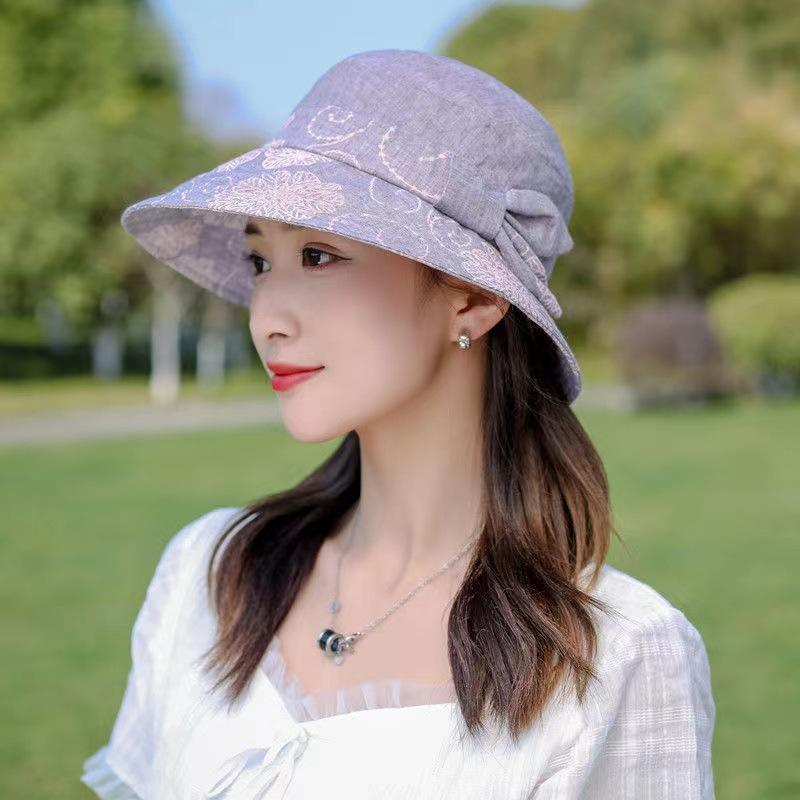 Шляпа женская летняя панама женская дышащая шляпа от солнца шляпа для среднего возраста шляпа для улицы складная шляпа осенняя шляпа-ведро