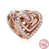 925 Sterling Silver Angel Mom Family Heart Series Shine Beads Fit Original Fashion Charms Bracelets Women DIY Jewelry
