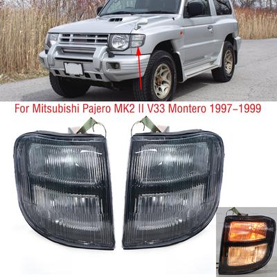 Для Mitsubishi Pajero MK2 II V33 Montero 1997 1998 1999 Передний бампер автомобиля Боковой габаритный фонарь поворотника