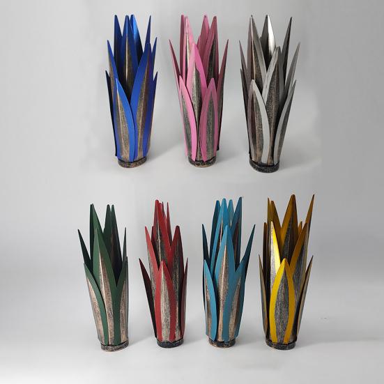 Большая текила деревенская скульптура металлическая текила растение садовая статуя открытый двор газон железная художественная фигурка для домашнего патио декор