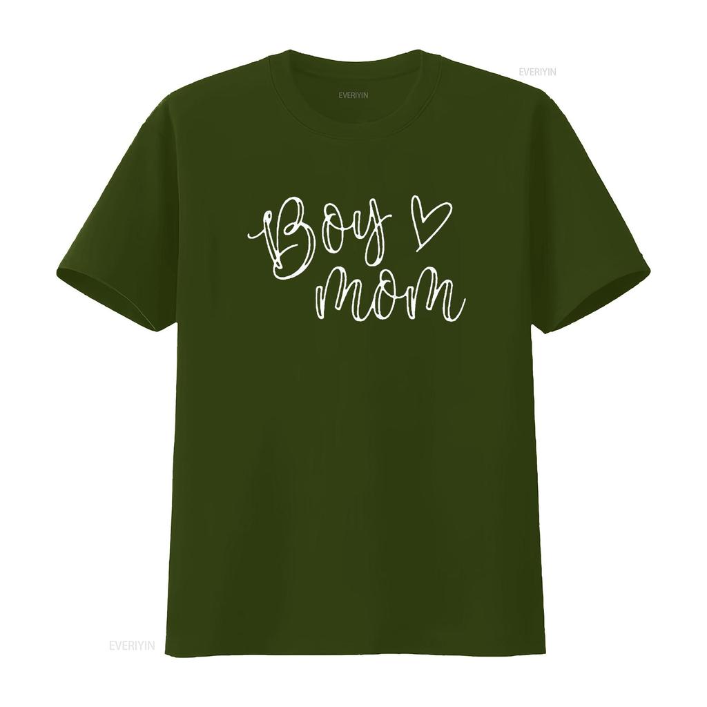 Boy Mom T Shirt For Women Mother s Of Boys Funny Tops Black vintage Washed fashion Breathable Top For Everyday Wear Stylish