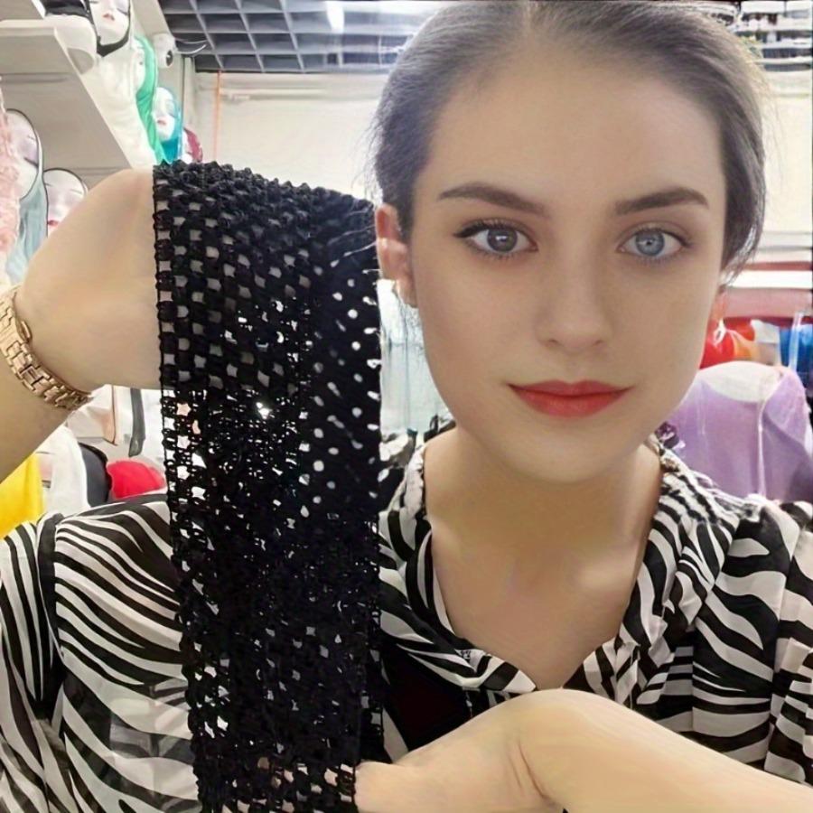 Стильная черная кружевная повязка на голову: Базовый и модный предмет для повседневного использования