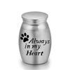 Aluminum Zinc Zinc Alloy Dog Cat Memorial Urn Waterproof Keepsake Burial Jar Pet Cremation Urn  Sympathy Gift