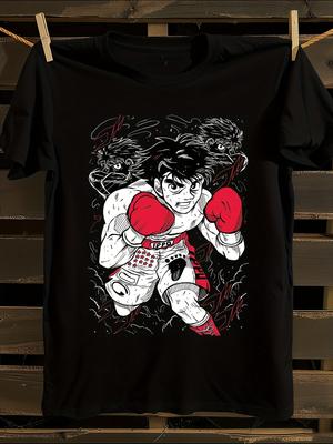 Футболка с изображением аниме и манги Hajime No Ippo