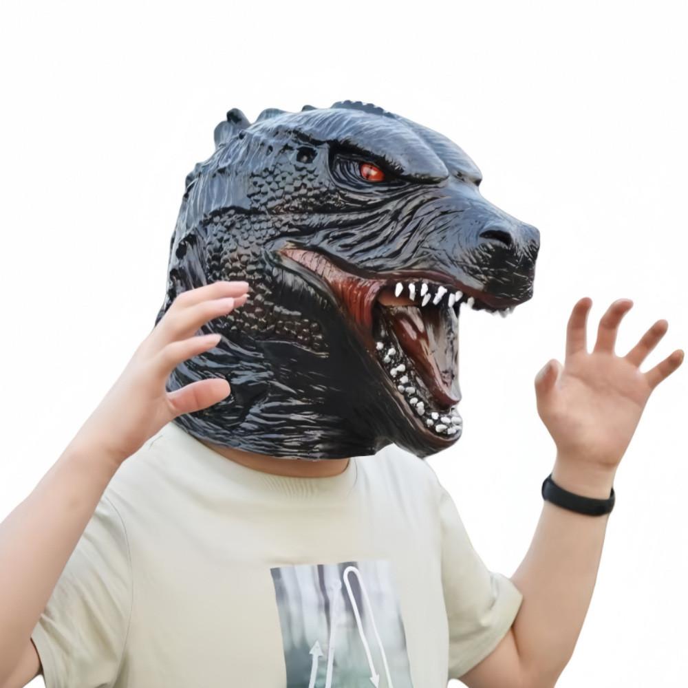 Маска Годзиллы Латексный Головной убор для Хэллоуина Косплея