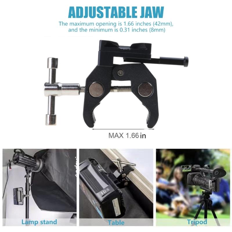 Зажим-клешня для батареи V-Mount V-Lock Female Адаптер-зажим для быстрой установки на DSLR камеру