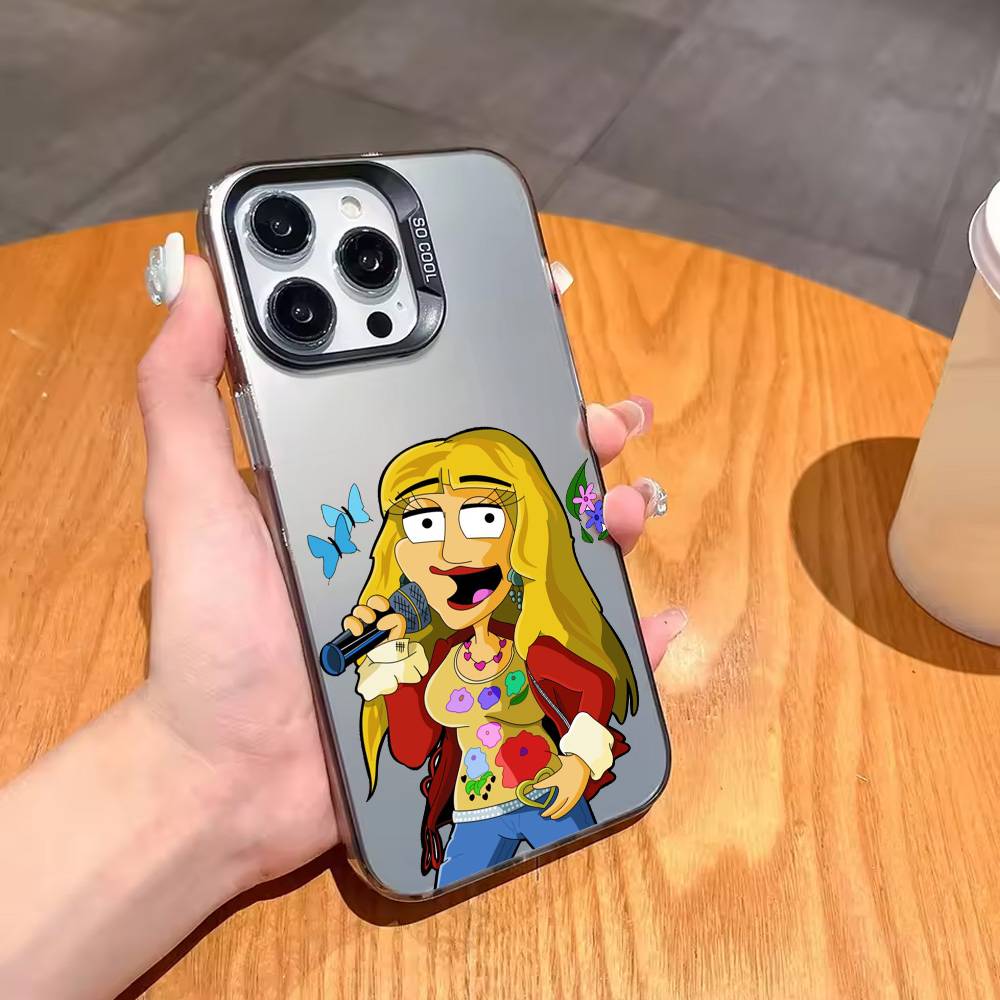 H-Ханна Монтана-А Чехол для телефона для iPhone17,16,15,14,13,12,11 Plus,Pro Max Черный Конфетный серебристый чехол для телефона