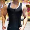 Men's Breathable Quick-drying Sleeveless Tank Sports Fitness Tops Running Basketball Vest Training T-shirt Compression Base Layer Undershirts Tee