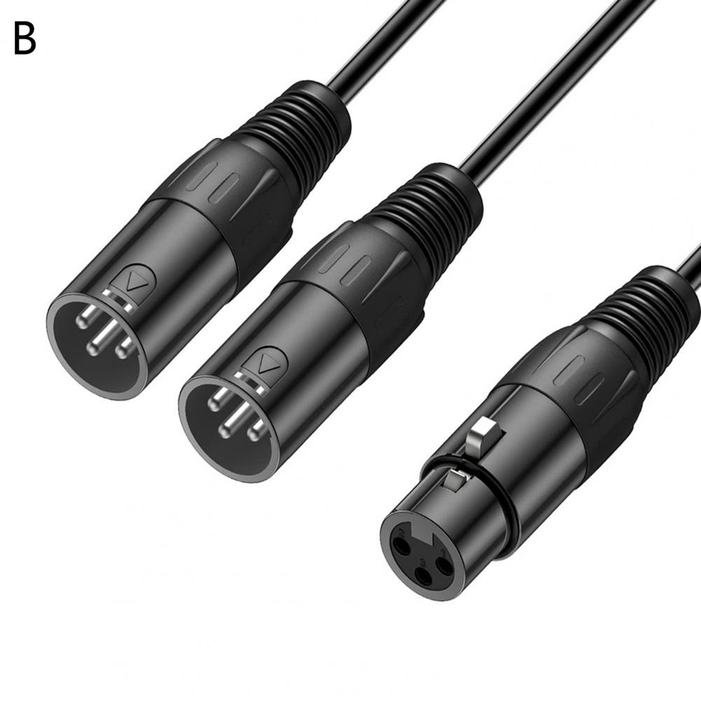 3-контактный XLR Female на двойной XLR Male Y-разветвитель, кабель-конвертер для микшера, микрофона, усилителя мощности, камеры, звуковых карт, динамиков