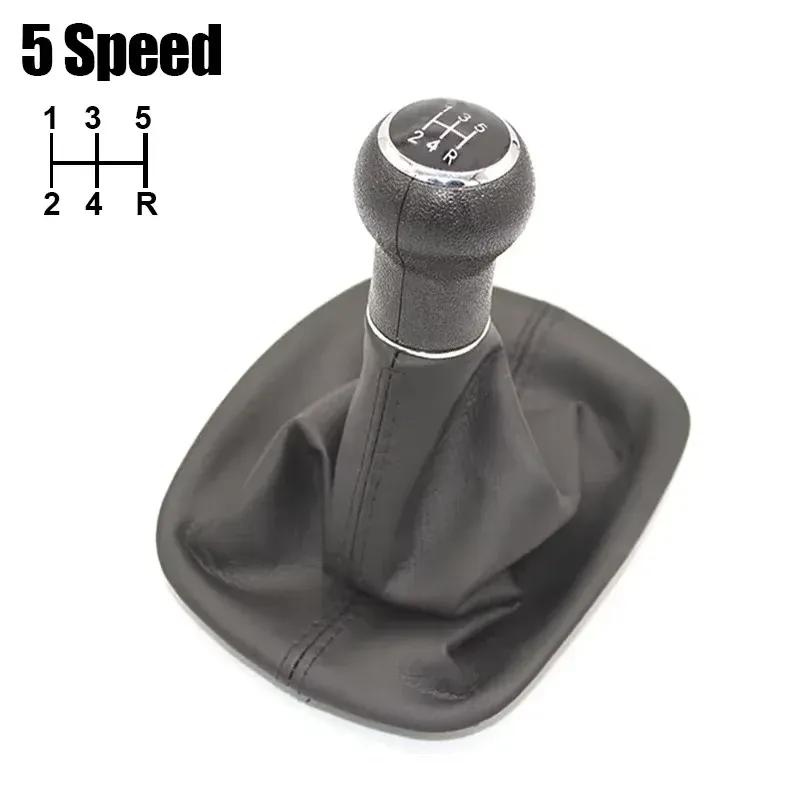 New 5/6 Speed Gear Shift Knob Leather Gaiter Boot Cover Case Skin for Volkswagen VW Passat B5 1998-2004 Car Styling Accessories