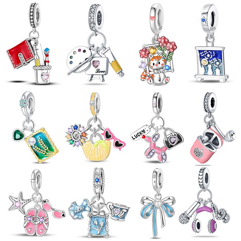 Copper Leisure And Entertainment Theme Series Pendant 3Mm Original Bracelet Necklace Women'S Luxury Exquisite Jewelry Gift