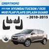 Брызговики, 4 шт./компл., подходят для 2010-2015 HYUNDAI IX35, Брызговики, комплект брызговиков, брызговиков