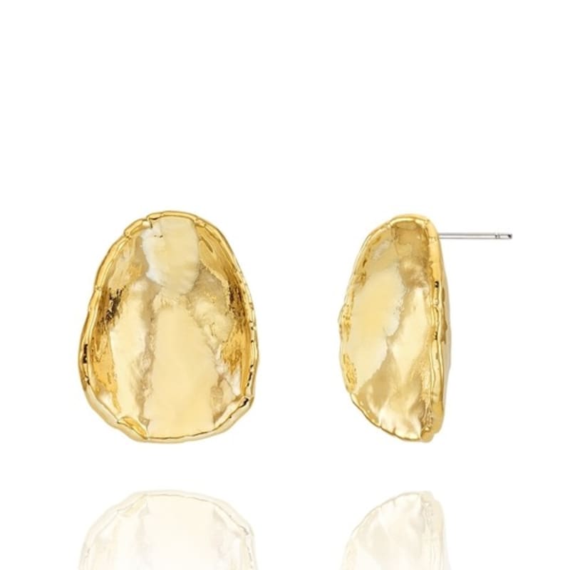 Ozel Crumble Button Earrings PB129E