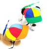 Rainbow Helicopter Top Hat Colorful Dog Sun Hat Dog Propeller Hat  Small Medium Large Dogs Cat