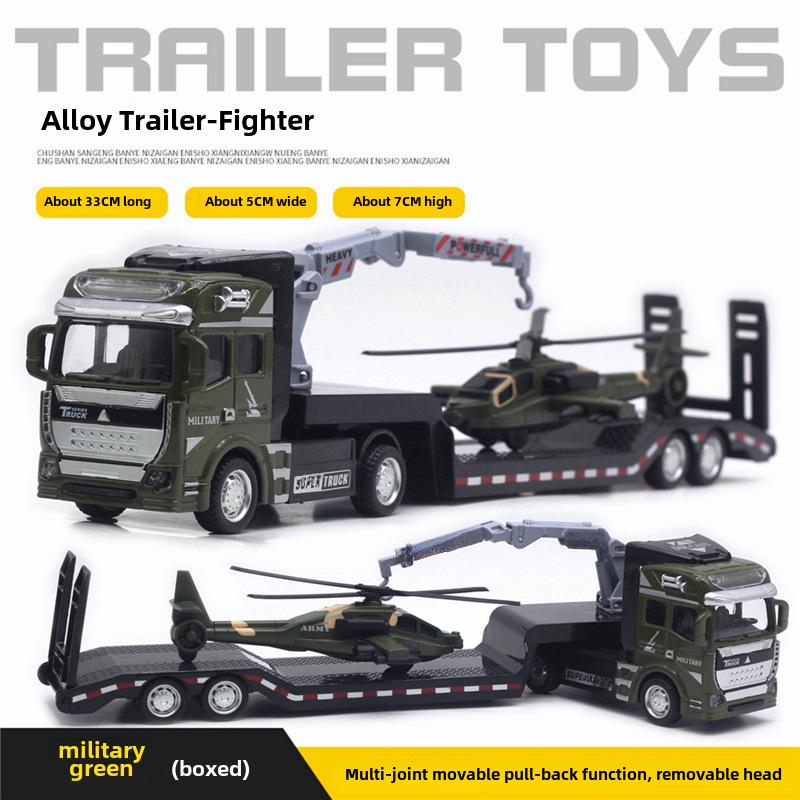 Трансграничный сплав большой инженерный транспортный грузовик тягач модель игрушка для мальчиков с английской упаковкой