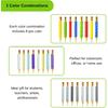 8 Pack Textured Pencil Grips for Kids, Teens, Adults, Silicone Sensory Fidget Sleeves for ADHD, Autism, Anxiety & Stress Relief (Color 3)