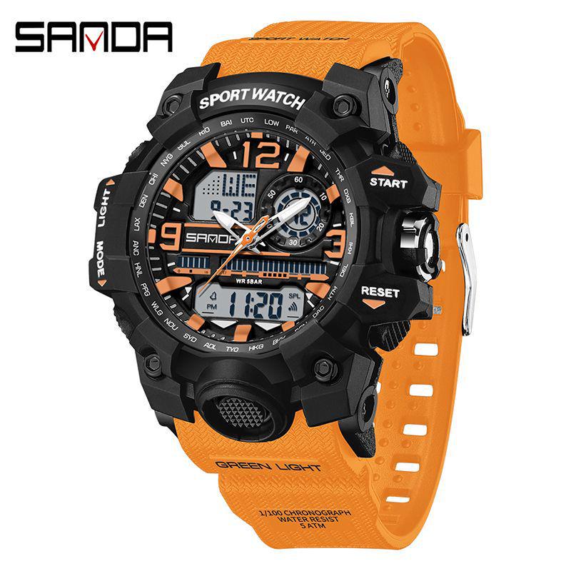 Sanda Korean Trend Multifunctional Luminous Waterproof Watch for Teens & Adults