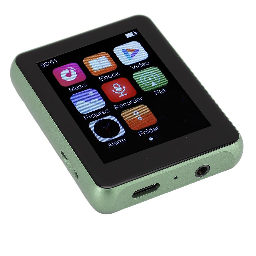 MP3-плеер с Bluetooth 5.0 2,4-дюймовый сенсорный экран Hi-Fi портативный музыкальный плеер с динамиком FM