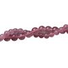 Hongchu Crystal Natural Horsehair Beads Round Bead Madagascar Creamy pink crystal semi-finished product