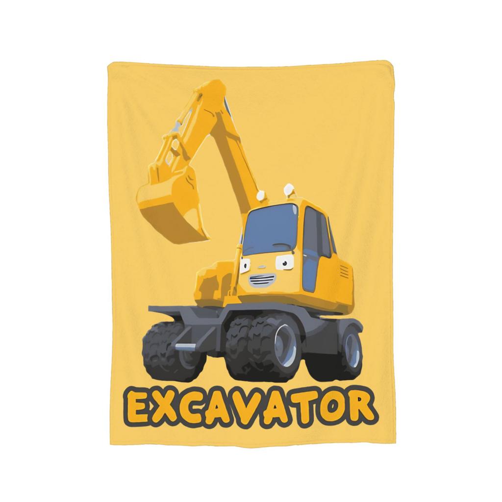 Tayos Little Bus Cartoon Blankets Flannel Vintage Warm Throw Blankets for Home AutumnWinter