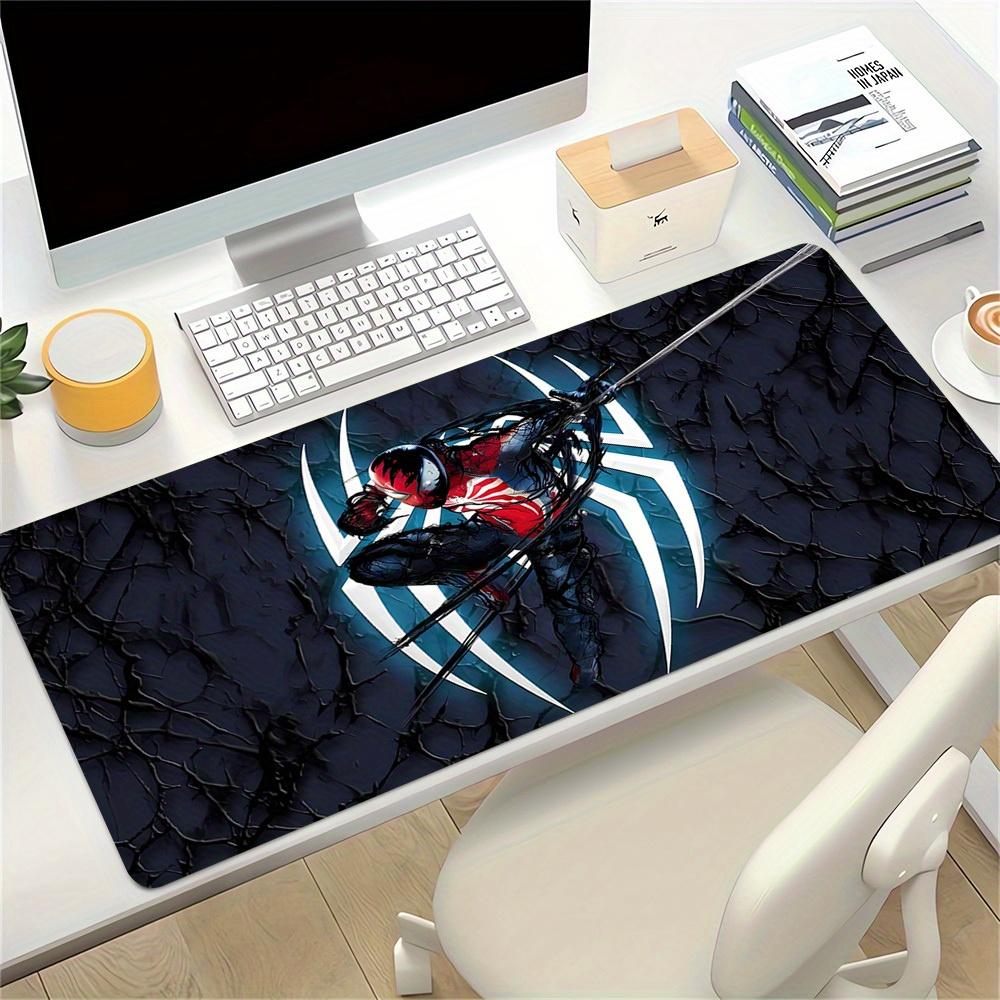 Large Multi-Size Non-Slip Rubber Base Spiderman Venom Symbiote Mouse Pad, Stitched Edges Keyboard Desk Mat for School, Office, Home, Gift fo