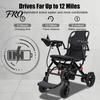 Adults Lightweight Foldable Electric Wheelchairs Wheelchair, Wheelchair for Adults, Motorized Portable with 500W Motors,12 Miles (UK Socket) Adult