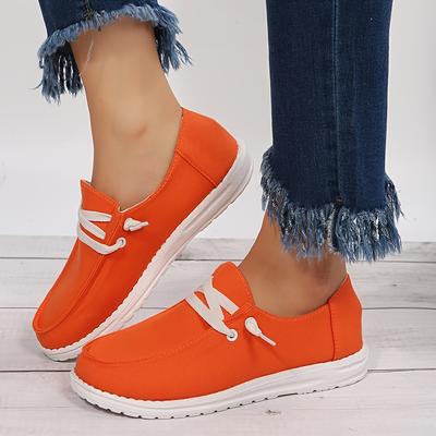 Лоферы оранжевого цвета, повседневная обувь слипоны