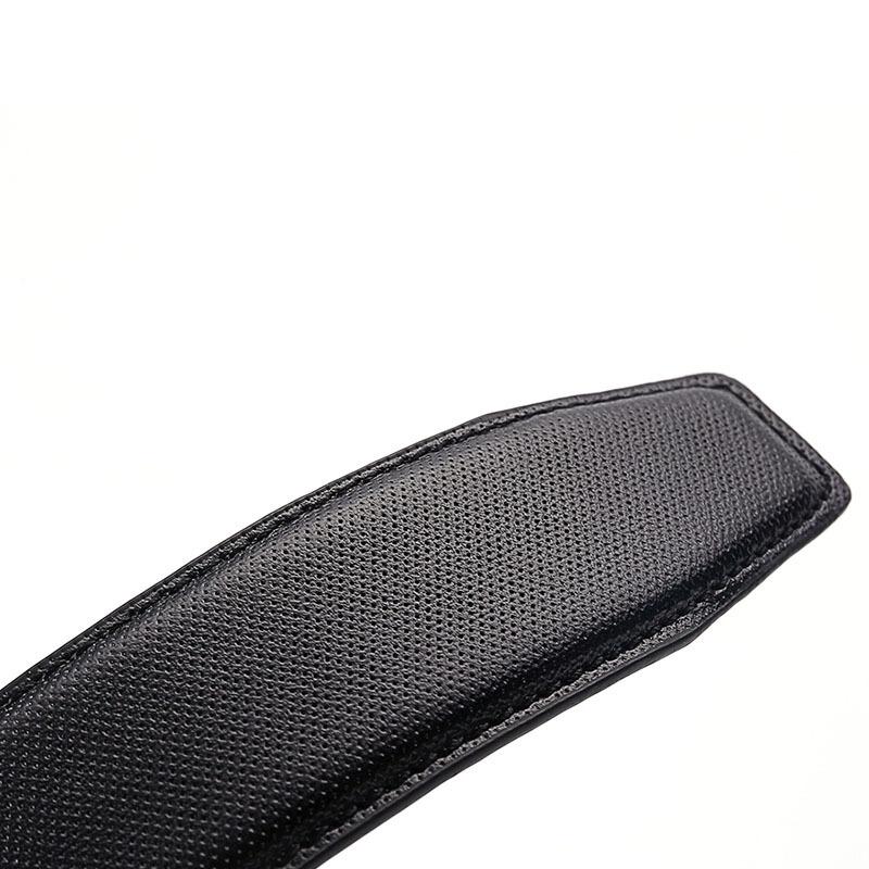 Ремень деловой мужской с автоматической пряжкой из цинкового сплава, кожаный ремень для платья, ремень из коровьей кожи