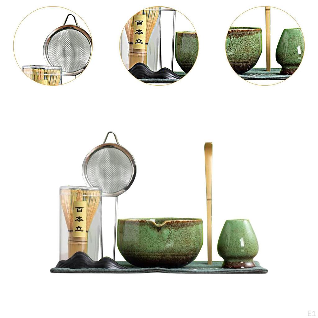 7 предметов японский набор матча аксессуары инструменты для приготовления чая церемония для друзей семьи
