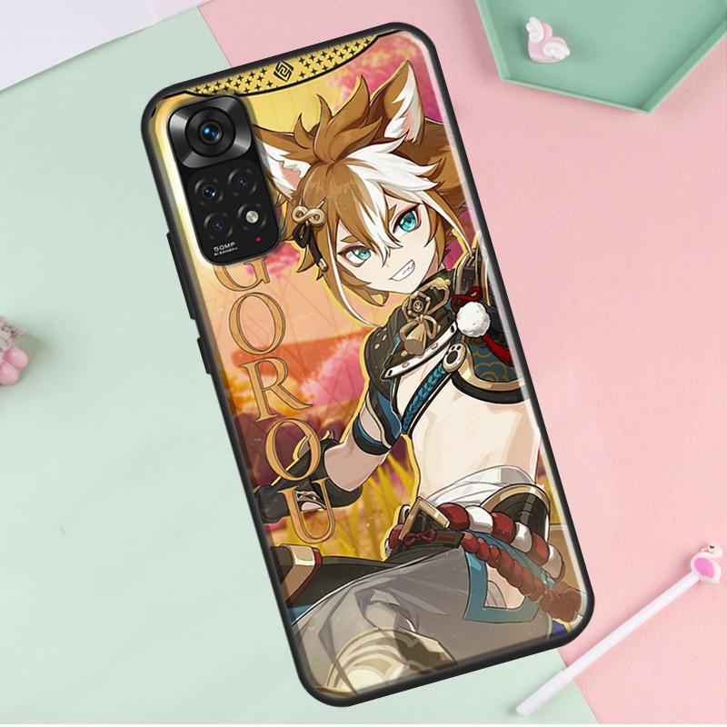 Genshin Impact Gorou для Redmi Note 12 Pro Plus чехол для Redmi Note 10 8 9 11 Pro 12S 11S 10S 9S 9C 10C 12C чехол