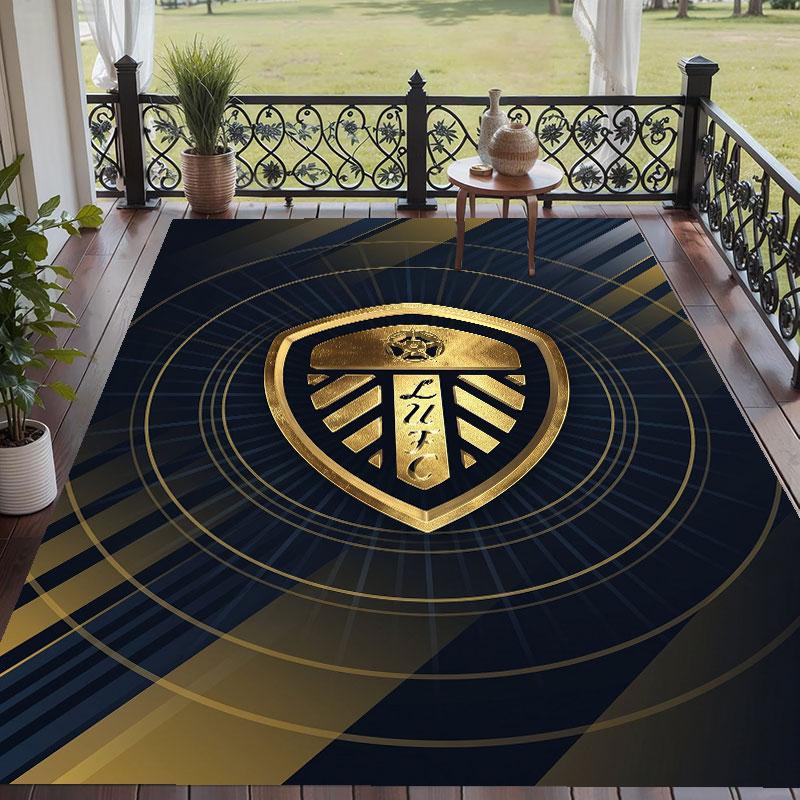 Soft Floor Carpet Leeds United Pattern Area Rug Decorative Mat For Home Room Decoration