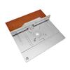 Set of 2 Router Table Insert Plate Aluminum Alloy Wood Milling Flip Board Trimming Machine Engraving Auxiliary Tool