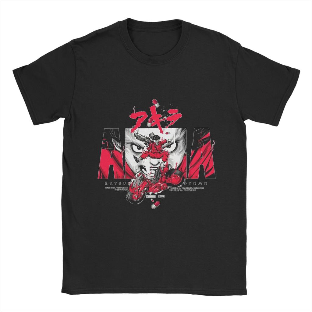 Akira Kaneda Classic Design  T Shirts for Men Cotton Novelty T-Shirt Round Neck  Tees Short Sleeve Clothing Original