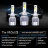 Car LED Headlight H7 H4 Bulbs COB Chip H1 H3 H11 9003 9006 72W 6000K Headlamp Auto Lamps Fog Lights 12V 7200LM Auto Headlamps
