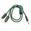 3.5mm Y Splitter Cable 1.64FT HiFi Stereo Sound Headphone Jack Adapter Male to Aux Sound Cable for Smartphone Speaker
