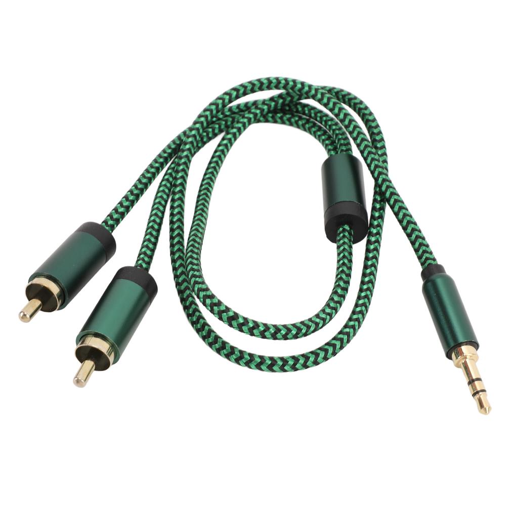 3.5mm Y Splitter Cable 1.64FT HiFi Stereo Sound Headphone Jack Adapter Male to Aux Sound Cable for Smartphone Speaker