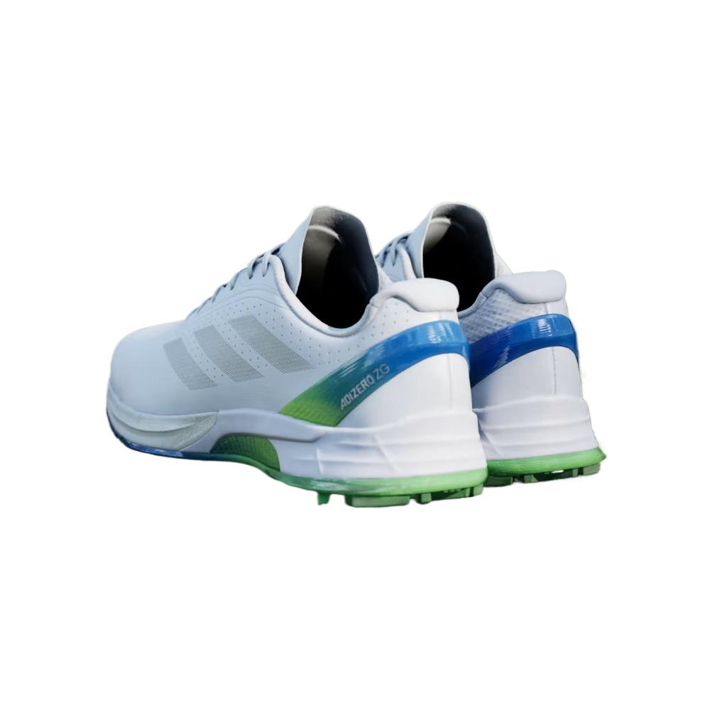 adidas Adizero ZG Spikeless Golf Белый Лаймовый Взрыв Мужские Кроссовки Облачно-Белый Серебристый-Металлик JQ7725